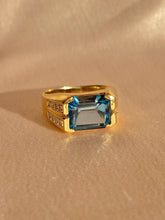 Load image into Gallery viewer, Vintage 14k Topaz Diamond Ring