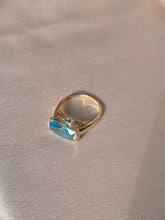 Load image into Gallery viewer, Vintage 14k Topaz Diamond Ring