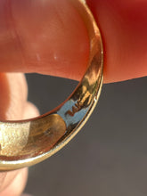 Load image into Gallery viewer, Vintage 14k Baguette Diamond Shell Bombe Ring