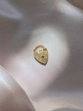 Load image into Gallery viewer, Vintage 9k Heart Padlock Charm 1971