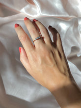 Load image into Gallery viewer, Antique 18k Platinum Trilogy Diamond Ring