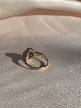 Load image into Gallery viewer, Vintage 9k Gold Garnet Flower Cluster Ring