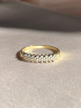 Load image into Gallery viewer, Vintage 9k Diamond Cluster Band 2000