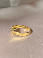 Load image into Gallery viewer, Antique 18k Diamond Seed Pearl Cluster Ring 1891