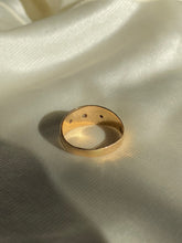 Load image into Gallery viewer, Antique 18k Trilogy Diamond Gypsy Ring
