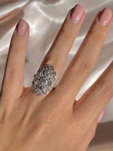 Load image into Gallery viewer, Antique 14k Diamond Pave Art Deco Ring 1.10cts