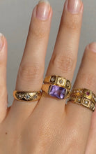 Load image into Gallery viewer, Antique Rose Cut Diamond 18k Gypsy Ring