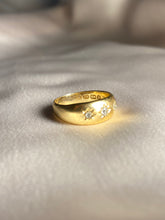 Load image into Gallery viewer, Antique Rose Cut Diamond 18k Gypsy Ring