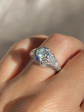 Load image into Gallery viewer, Vintage 14k Diamond Engagement Ring 0.80ctw