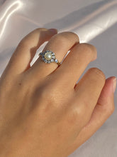 Load image into Gallery viewer, Antique 18k Deco Diamond Pearl Cluster Engagement Ring