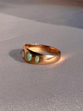 Load image into Gallery viewer, Antique 9k Rose Gold Opal Cabochon Eternity Ring 1909