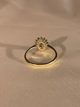 Load image into Gallery viewer, Vintage 9k Tanzanite Diamond Oval Cluster Ring