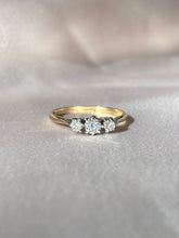 Load image into Gallery viewer, Antique 18k Platinum Trilogy Diamond Ring
