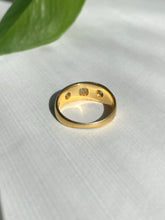 Load image into Gallery viewer, Antique 18k Trilogy Marquise Gypsy Set Diamond Ring
