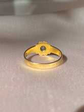 Load image into Gallery viewer, Antique 18k Diamond Seed Pearl Cluster Ring 1891