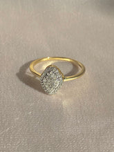 Load image into Gallery viewer, 9k Diamond Elongated Clover Cluster Ring