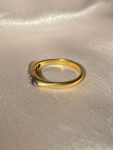 Load image into Gallery viewer, Vintage 18k Sapphire Diamond Ring 1983