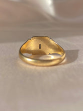 Load image into Gallery viewer, Vintage 9k Square Signet Ring 1950s