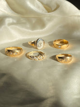 Load image into Gallery viewer, Antique 18k Trilogy Diamond Gypsy Ring