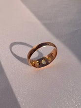 Load image into Gallery viewer, Antique 9k Rose Gold Opal Cabochon Eternity Ring 1909
