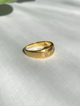 Load image into Gallery viewer, Antique 18k Trilogy Marquise Gypsy Set Diamond Ring