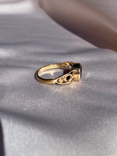Load image into Gallery viewer, Vintage 9k Garnet Bezel Ring