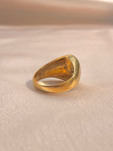 Load image into Gallery viewer, Vintage 9k Diamond Cluster Signet Ring