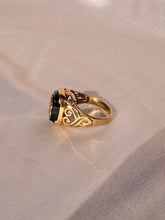 Load image into Gallery viewer, Vintage 9k Tiger Onyx Signet Ring