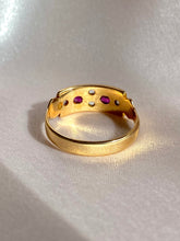 Load image into Gallery viewer, Antique 15k Diamond Ruby Pomegranate Ring 1890