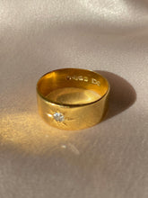 Load image into Gallery viewer, Antique 18k Diamond Starburst Gypsy Band 1914