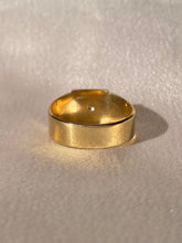 Load image into Gallery viewer, Antique 9k Starburst Diamond Signet Ring 1931
