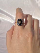 Load image into Gallery viewer, Antique 9k Pearl Agate Gypsy Ring