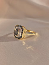 Load image into Gallery viewer, Midnight Sapphire Diamond Target Deco Ring