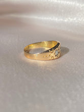 Load image into Gallery viewer, Antique 15k Starburst Diamond Gypsy Set Ring 1891