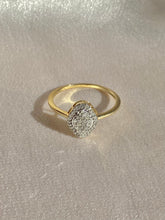 Load image into Gallery viewer, 9k Diamond Elongated Clover Cluster Ring