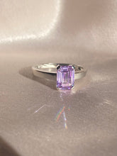 Load image into Gallery viewer, Vintage 9k White Gold Pink Gemstone Ring