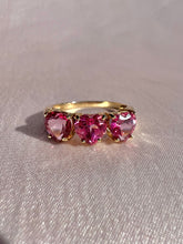 Load image into Gallery viewer, Vintage 9k Pink Heart Diamond Ring