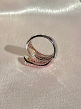 Load image into Gallery viewer, 14k Pink Diamond Pavé Snake Ring 2 cts