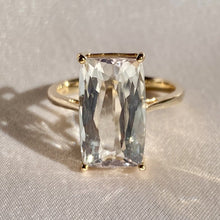 Load image into Gallery viewer, Vintage 14k Light Pink Morganite Solitaire Cocktail Ring