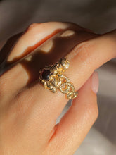 Load image into Gallery viewer, Vintage 14k Ruby Genie Serpent Cabochon Ring