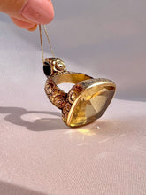 Load image into Gallery viewer, Antique Citrine Floral Fob Seal 1800s