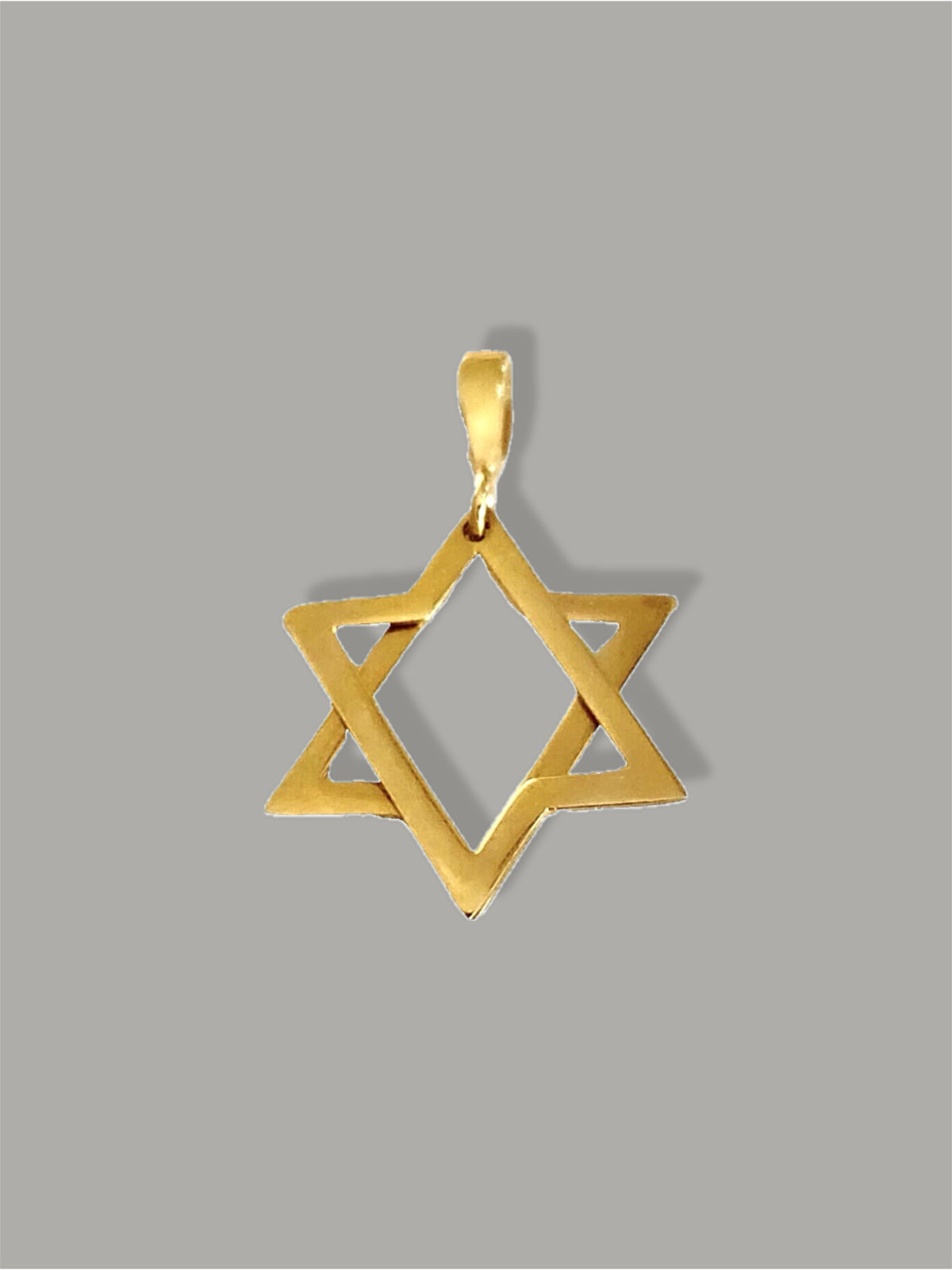 Vintage Judaica Star of David Layered Pendant
