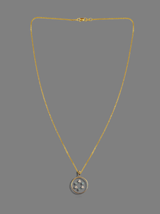 Vintage Judaica Floating Crystal Star of David