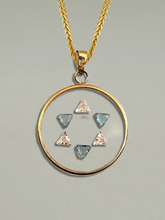Load image into Gallery viewer, Vintage Judaica Floating Crystal Star of David
