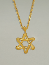 Load image into Gallery viewer, Vintage Judaica Lucid Star of David Pendant
