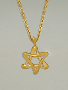 Vintage Judaica Lucid Star of David Pendant