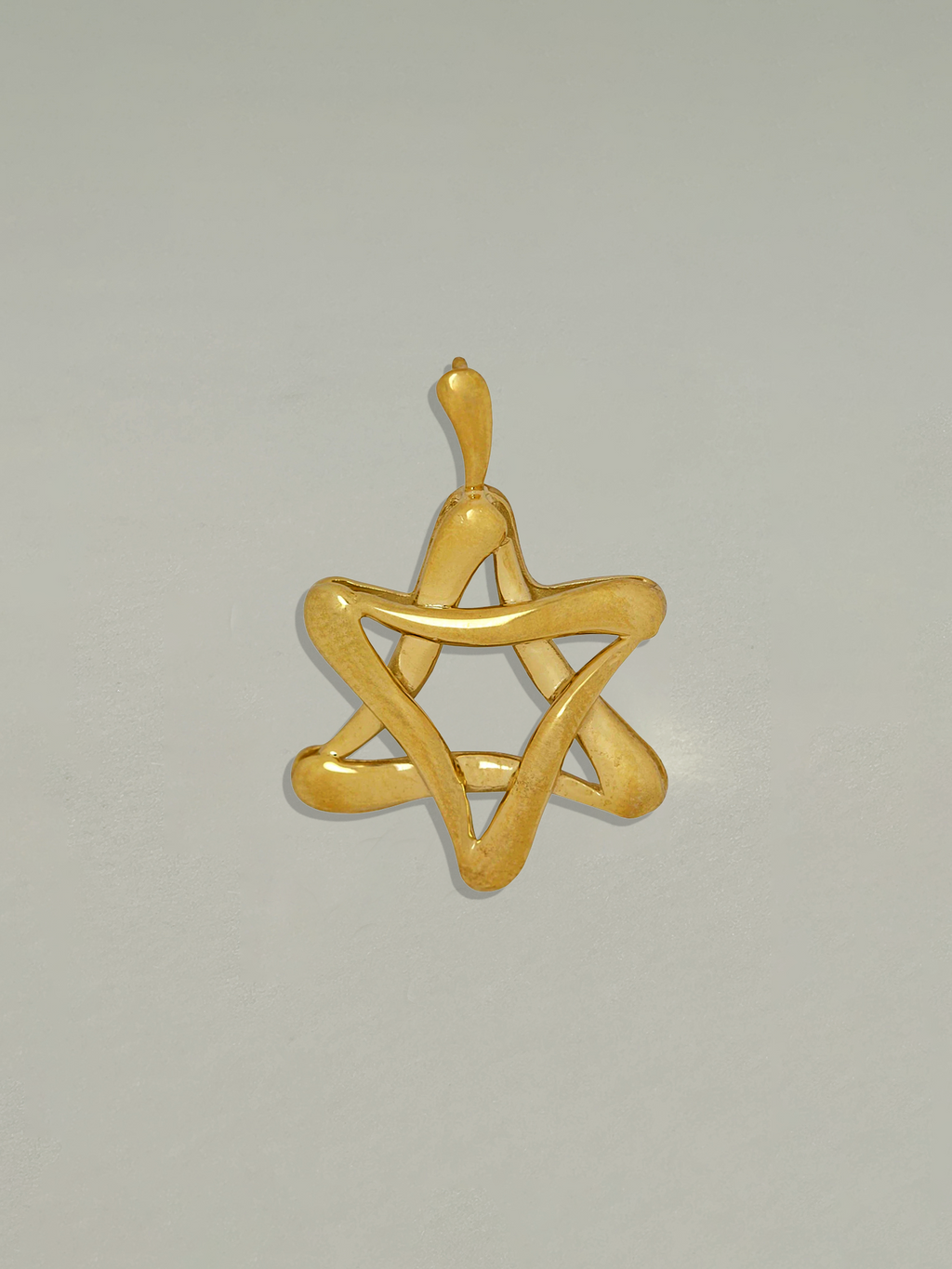 Vintage Judaica Lucid Star of David Pendant