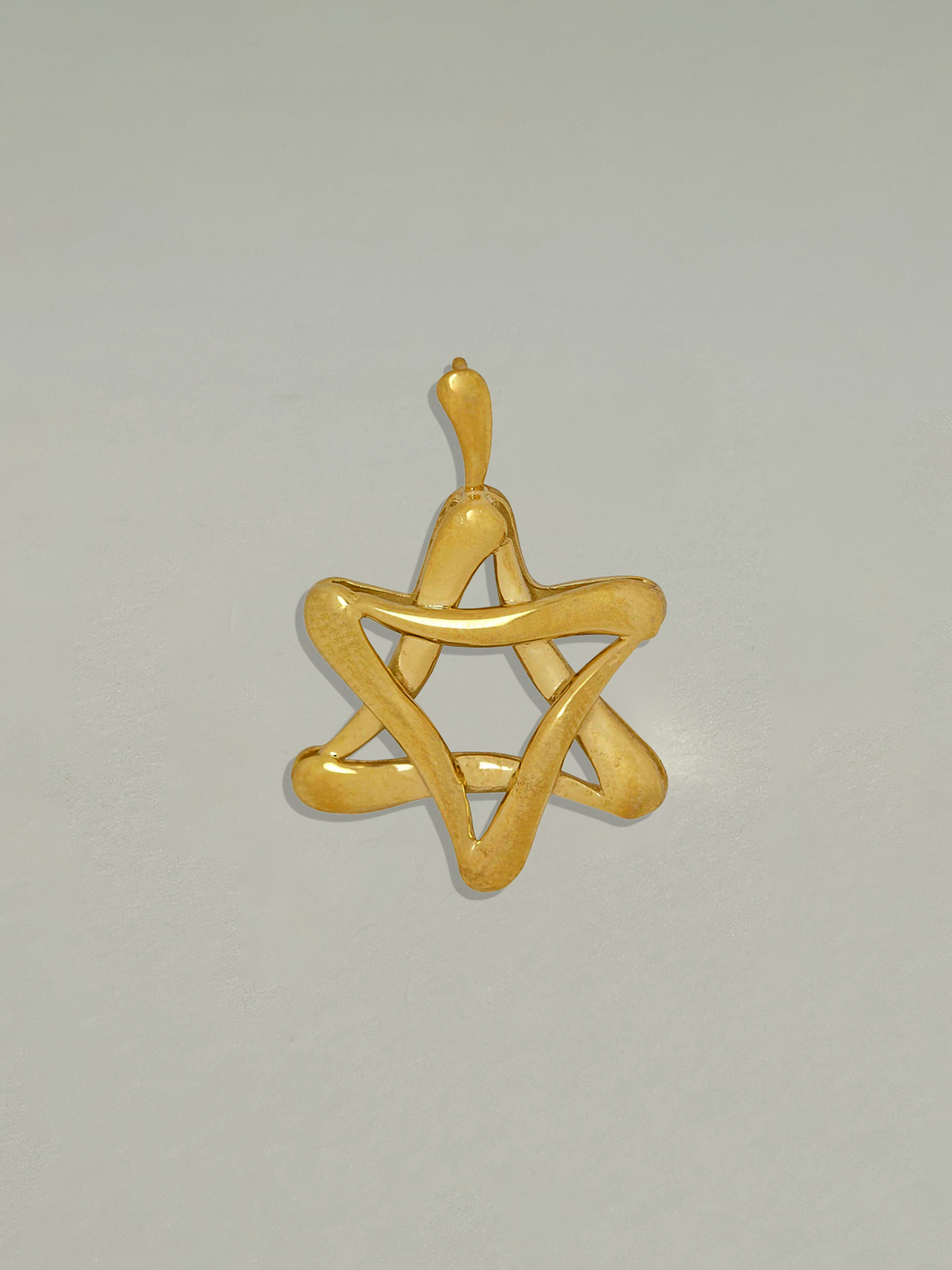 Vintage Judaica Lucid Star of David Pendant
