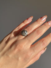 Load image into Gallery viewer, Antique Enamel Floral Memento Mori Ring 1868
