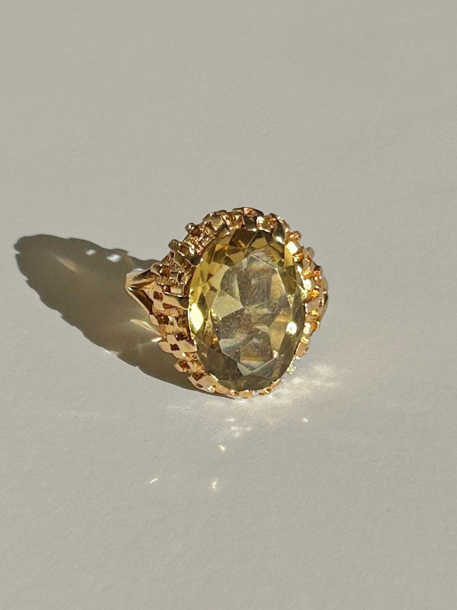 Vintage Dijon Citrine Ring